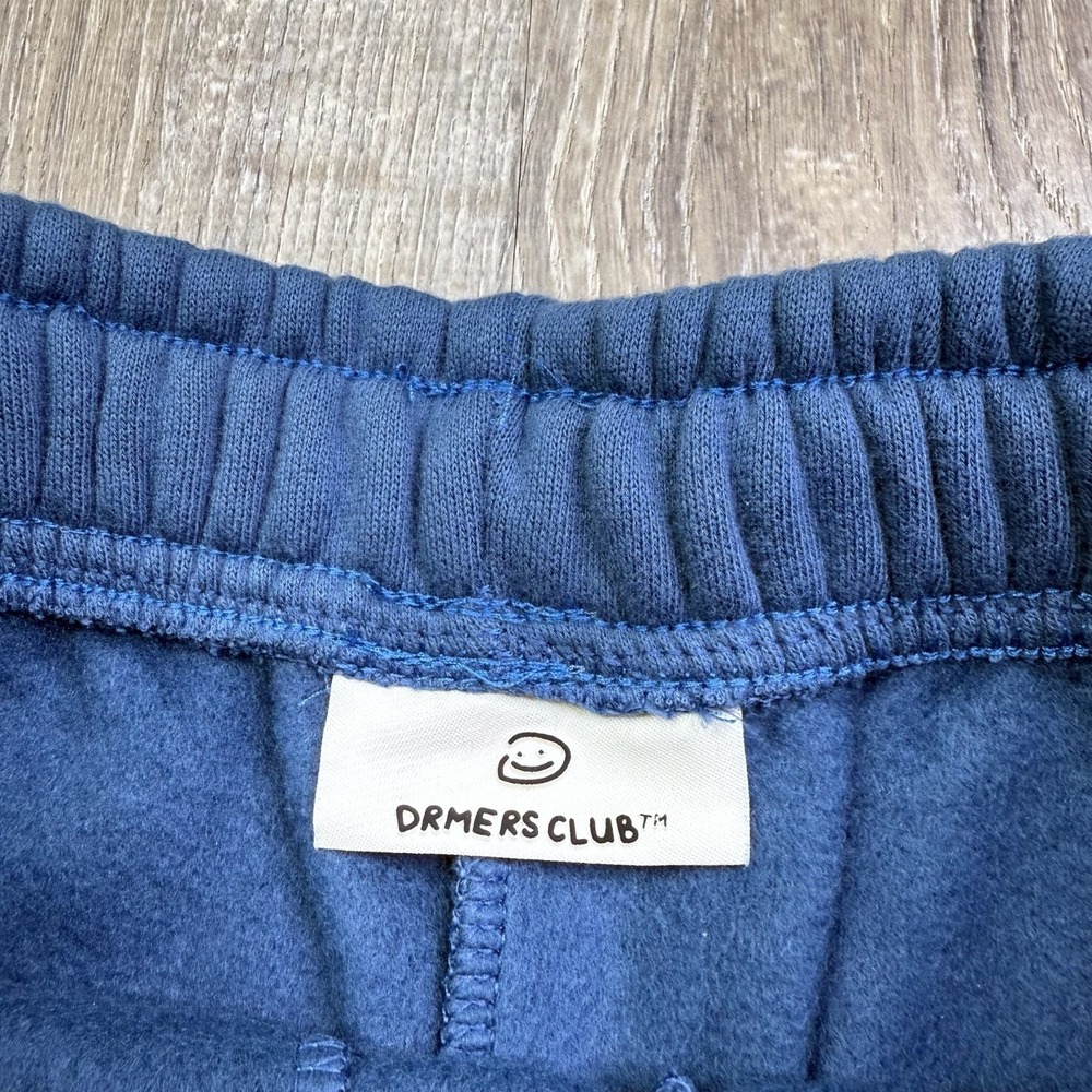 Drmers Club Mens Blue Drawstring Waist Fleece Comfort Pocket Sweat Short Size S - Picture 8 of 13